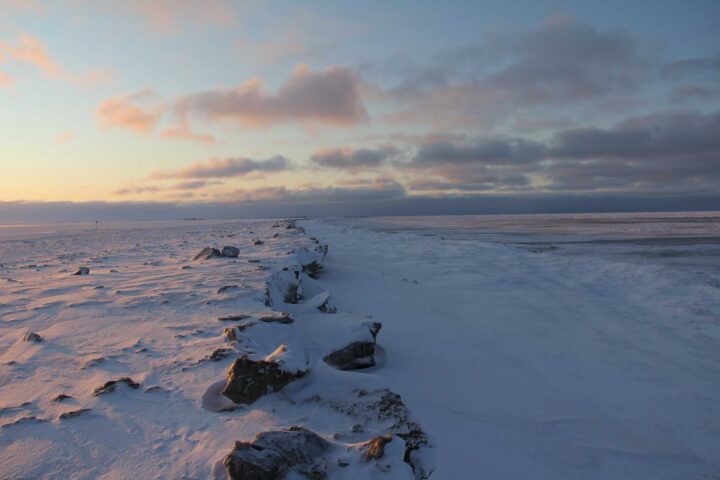 Chukchihavet vid Barrow, Alaska