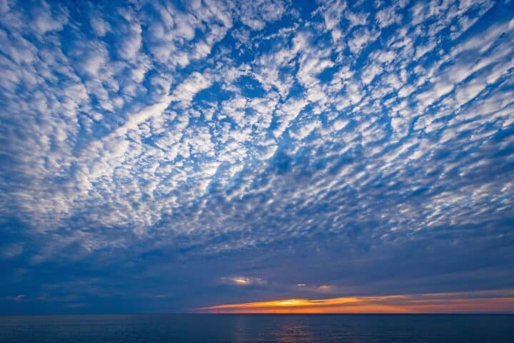 tipos de nuvens altocumulus mackerel sky