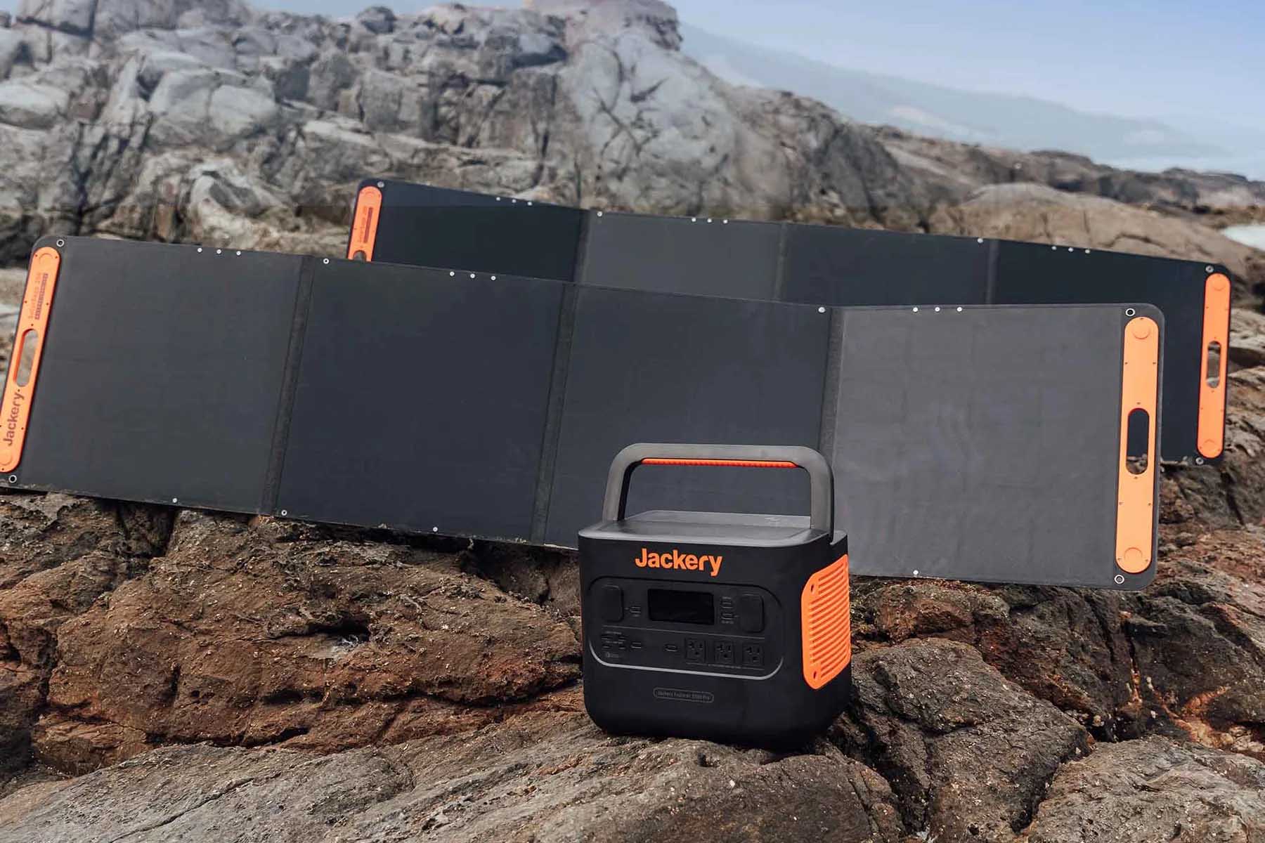 Jackery SolarSaga 200, one of the best portable solar panels on the market.