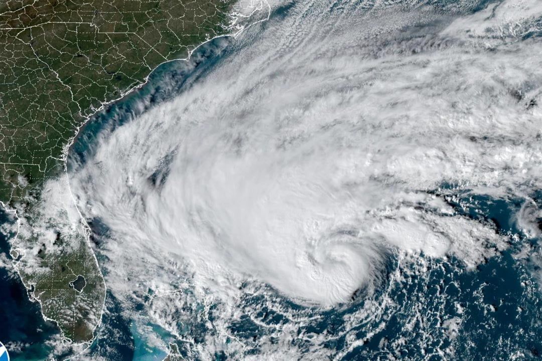 tropical storm watch - satellite of tropical storm nicole