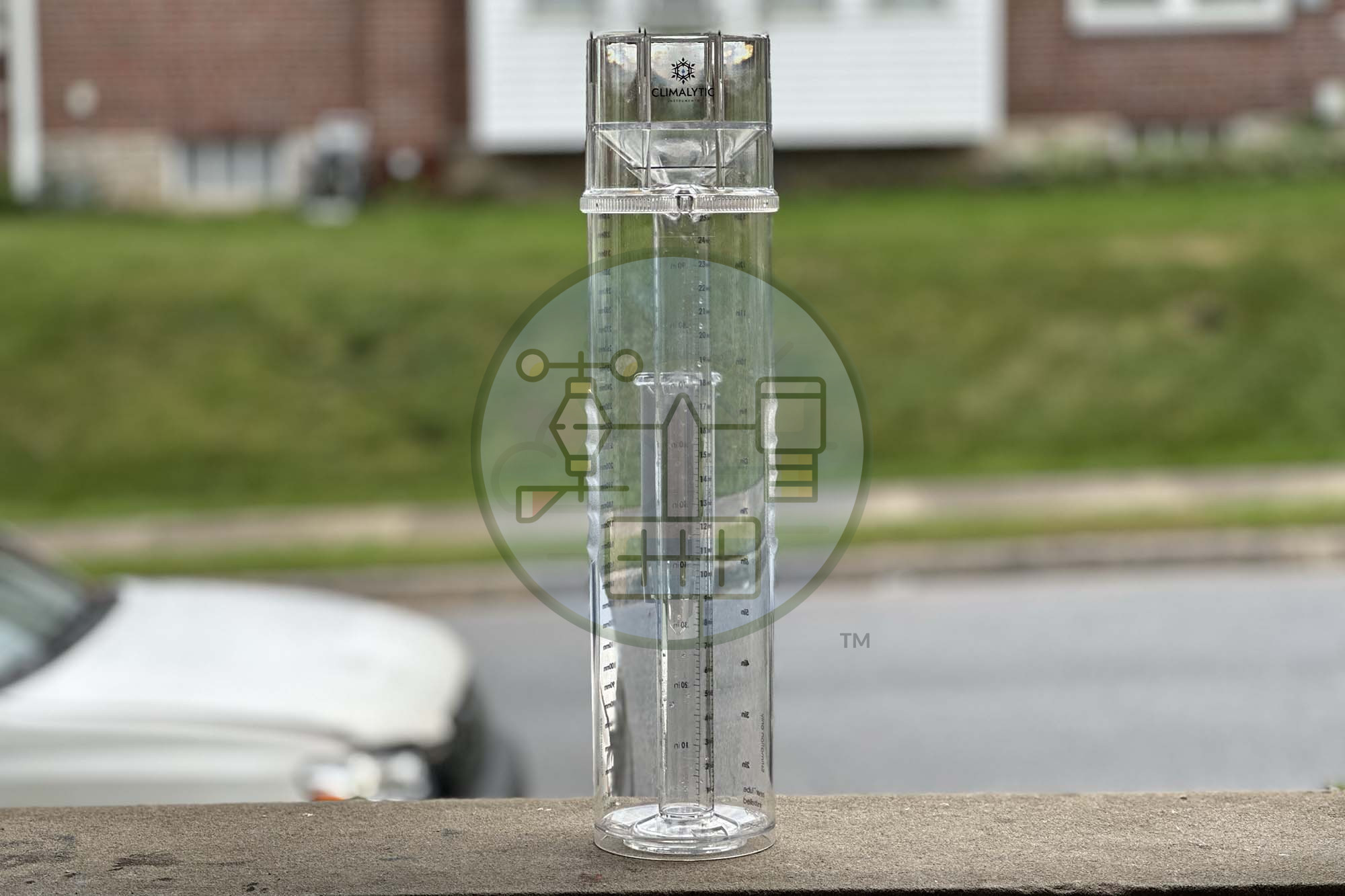 tropo precipitation gauge front view best rain gauge