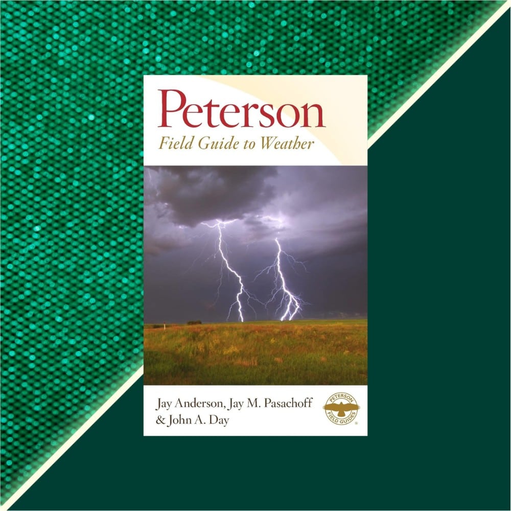 Peterson Peterson Weather Field Guide with lightning image on cover.