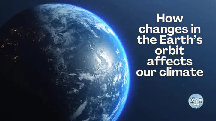 Earth's orbit changes impact climate.