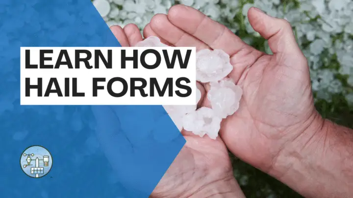 Learn how hail forms, hands holding hailstones