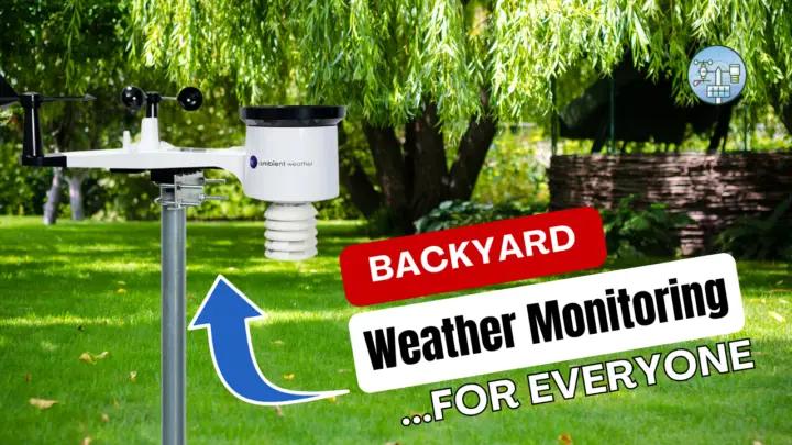 Backyard weather station under tree