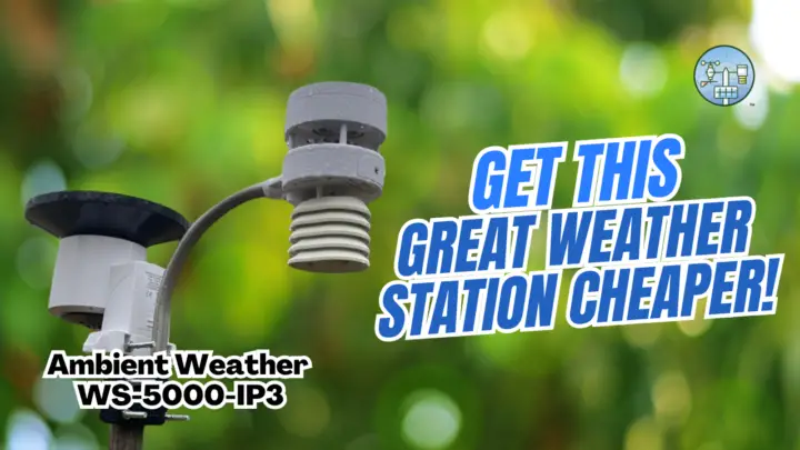 Promoção de estação Ambient Weather WS-5000-IP3 acessível