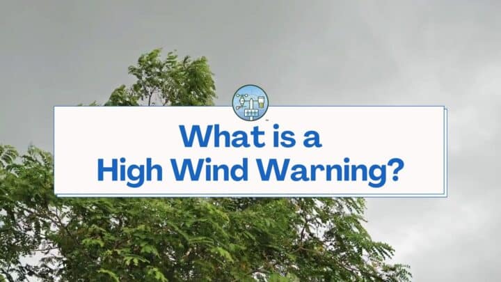 O que é um aviso de vento forte?