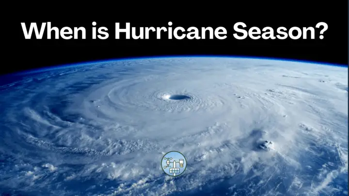 When is Hurricane Season? Satellite view of hurricane.