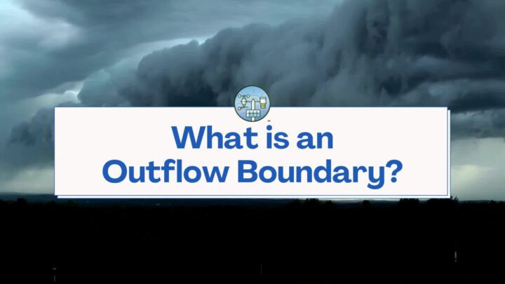 Stormy sky with "What is an Outflow Boundary?" text.